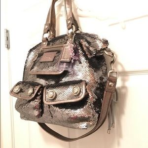 Beautiful sequin coach bag and wallet!